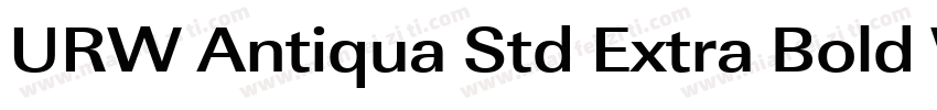 URW Antiqua Std Extra Bold Wide字体转换